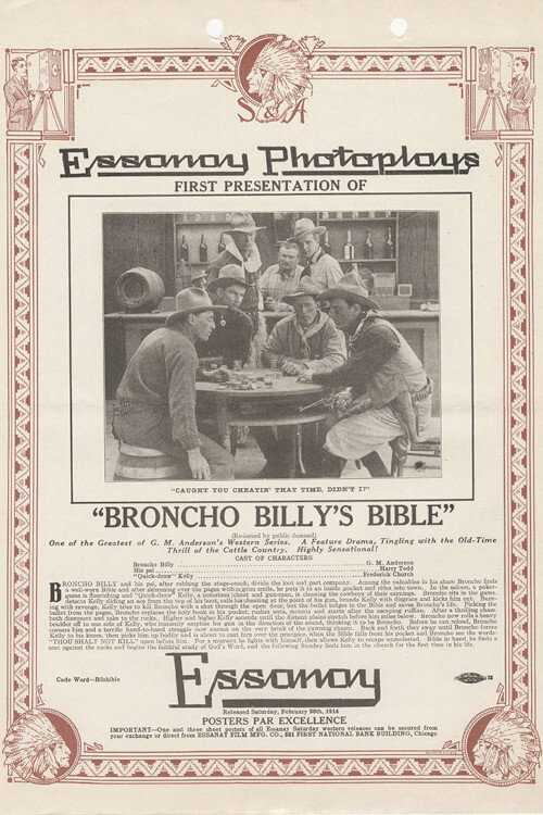 Broncho Billy's Bible Poster