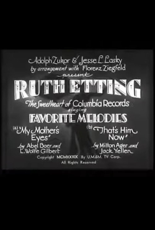 Ruth Etting in Favorite Melodies Poster