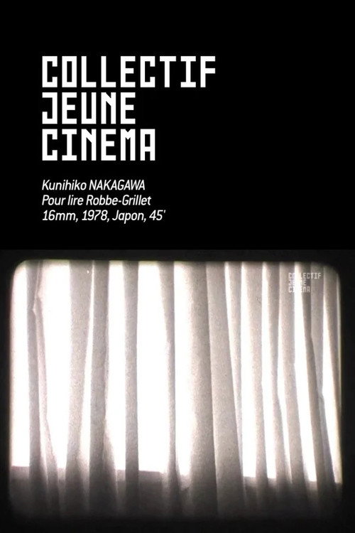 Pour lire Robbe-Grillet Poster