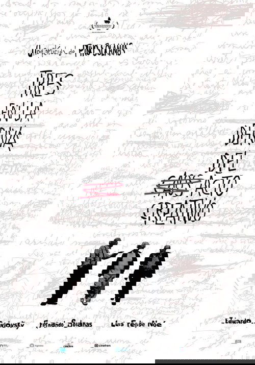 Three in the Drift of the Creative Act Poster