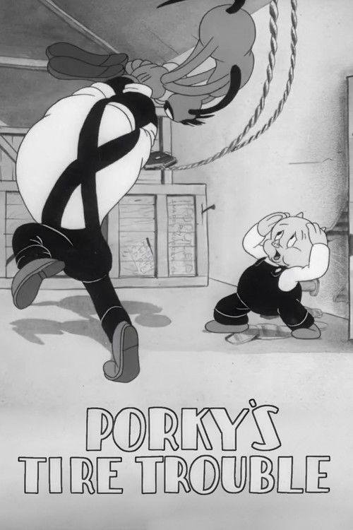 Porky's Tire Trouble Poster