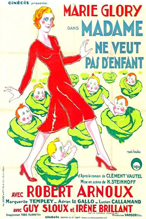 Madame ne veut pas d'enfant Poster