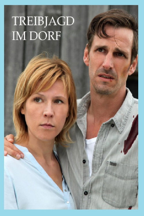 Treibjagd im Dorf Poster