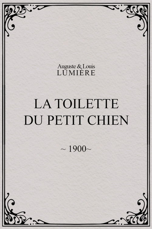 La toilette du petit chien Poster