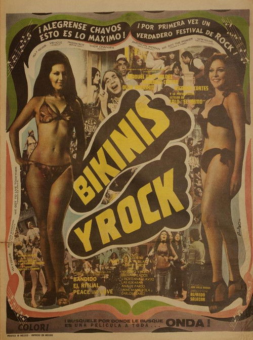 Bikinis y Rock Poster