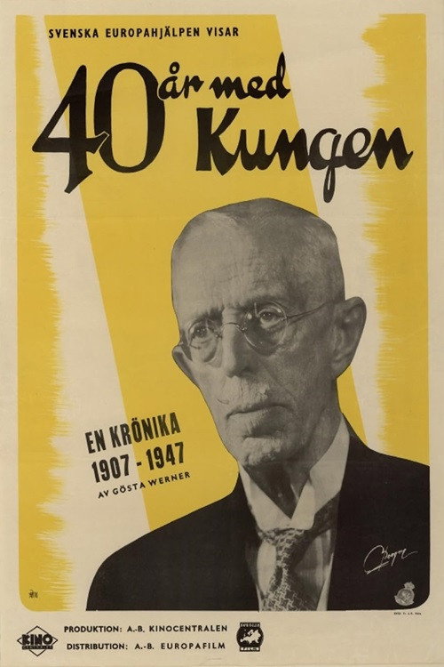 40 år med kungen Poster