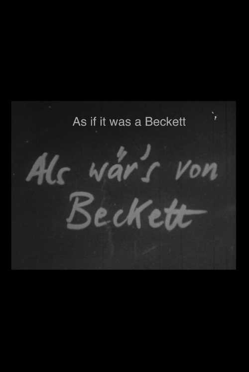 As if by Beckett Poster