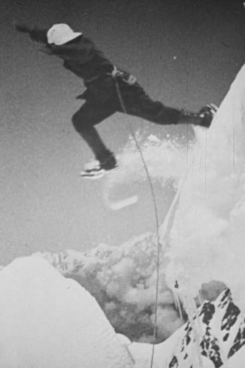 Deutscher Eisenbahner auf dem Himalaja Poster