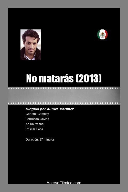 No matarás Poster