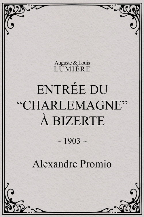 Entrée du “Charlemagne” à Bizerte Poster