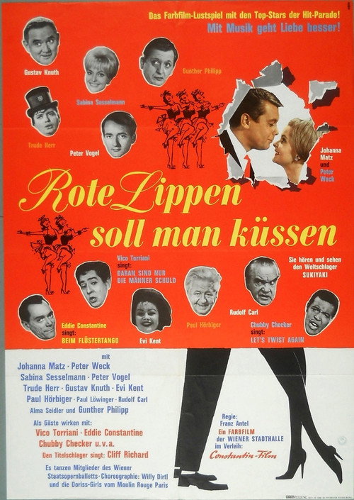 Rote Lippen soll man küssen Poster