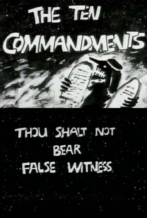 The Ten Commandments Number 8: Thou Shalt Not Bear False Witness Poster