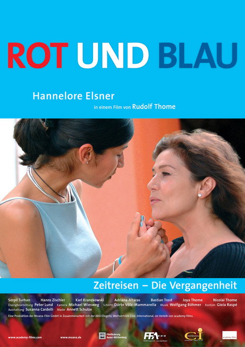 Red & Blue Poster