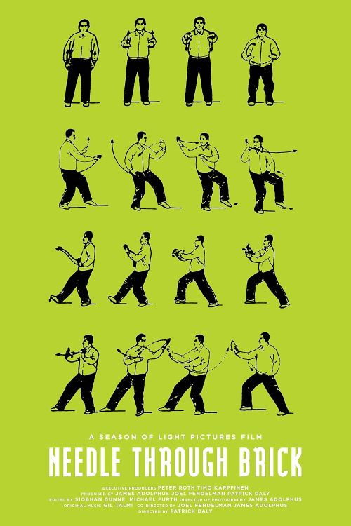 Needle Through Brick Poster