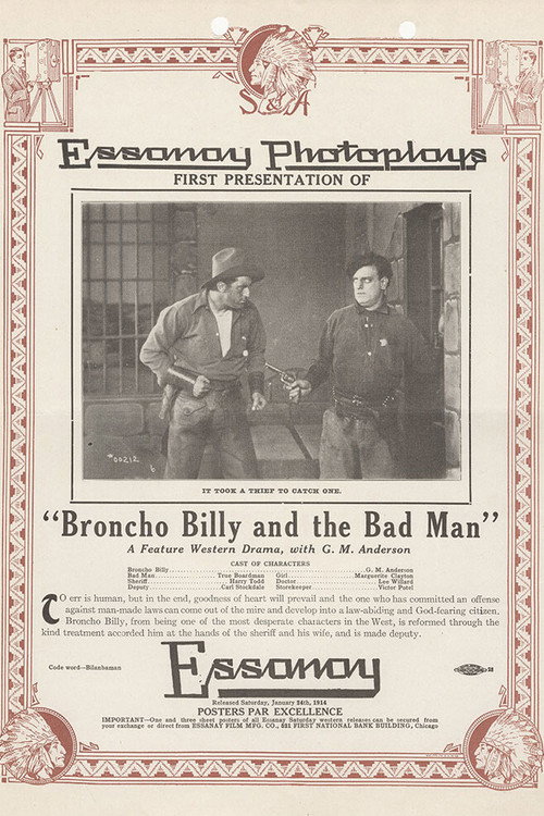 Broncho Billy and the Bad Man Poster
