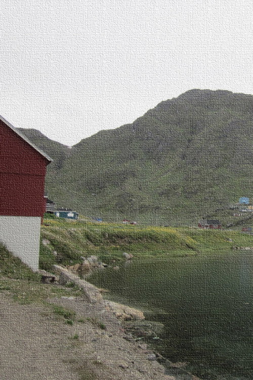 Narsaq - ung by i Grønland Poster