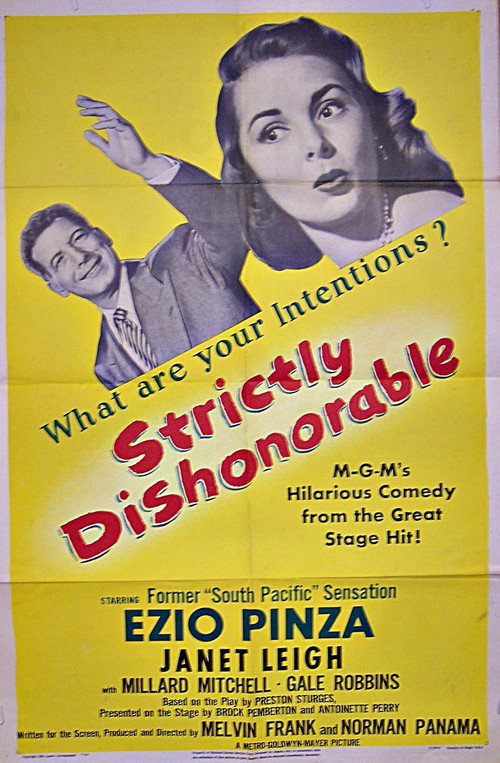 Strictly Dishonorable Poster