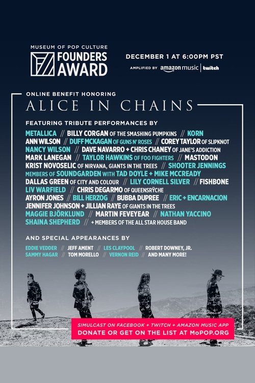 MoPOP Founders Award 2020 Honoring Alice in Chains Poster