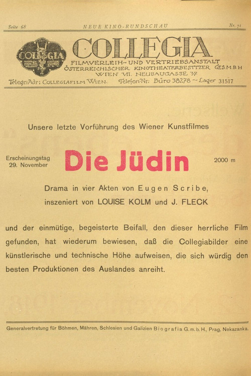 Die Jüdin Poster