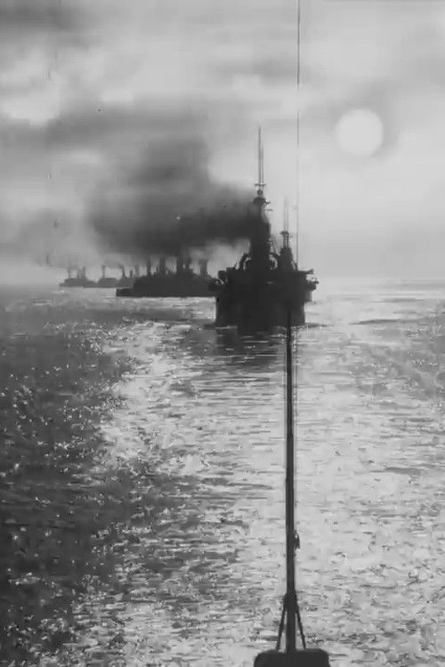 Warships at Sunset Poster