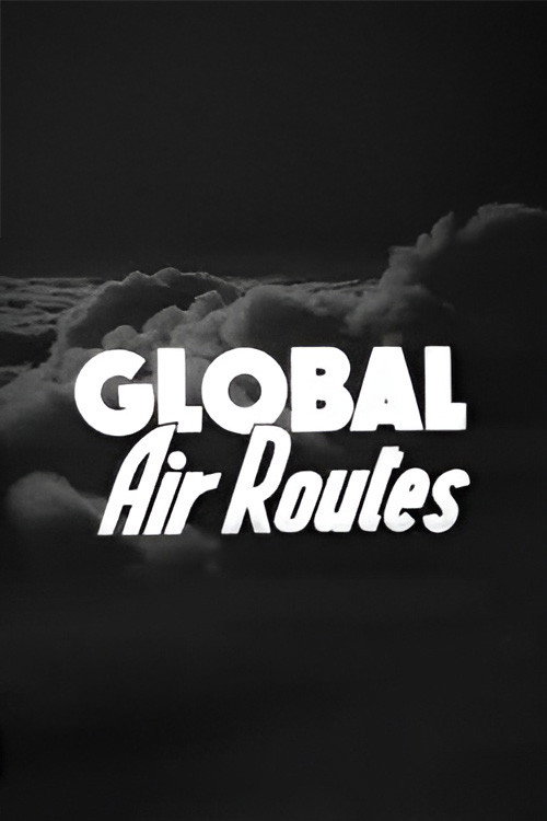 Global Air Routes Poster