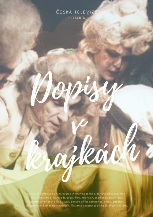 Dopisy v krajkách Poster