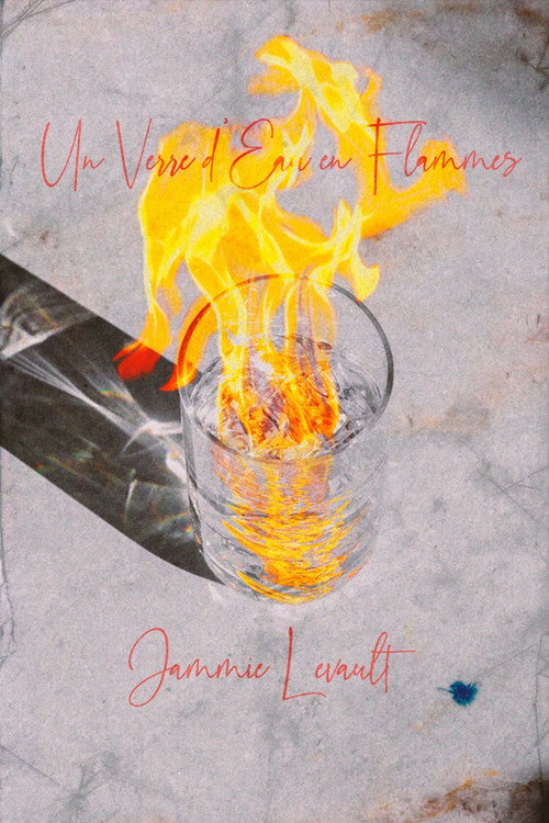 Un Verre d'eau en Flammes Poster