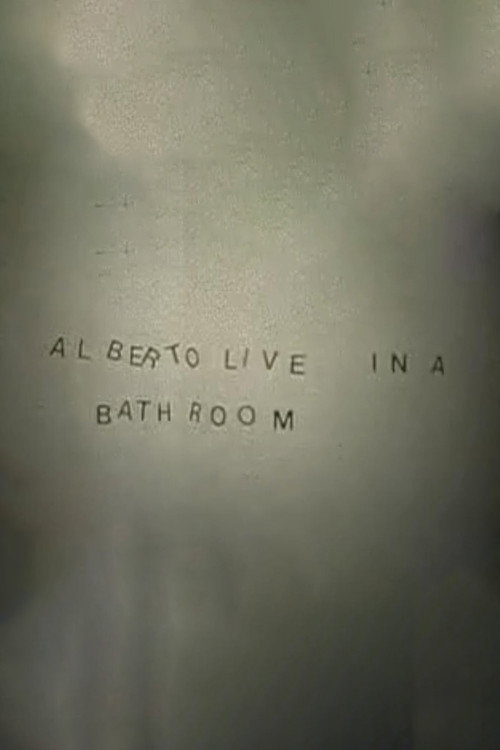 Alberto Live in a Bathroom Poster