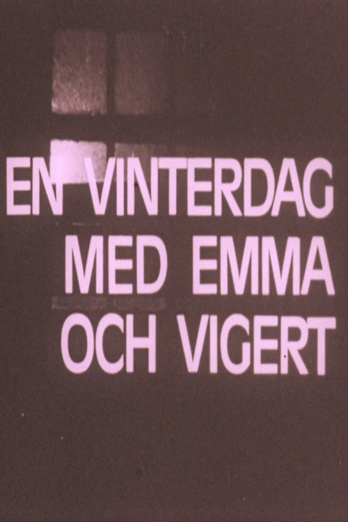 En vinterdag med Emma och Vigert Poster