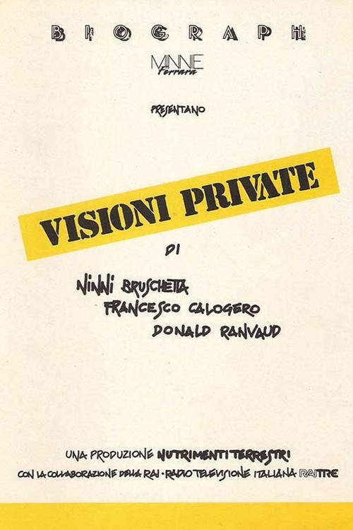 Visioni private Poster
