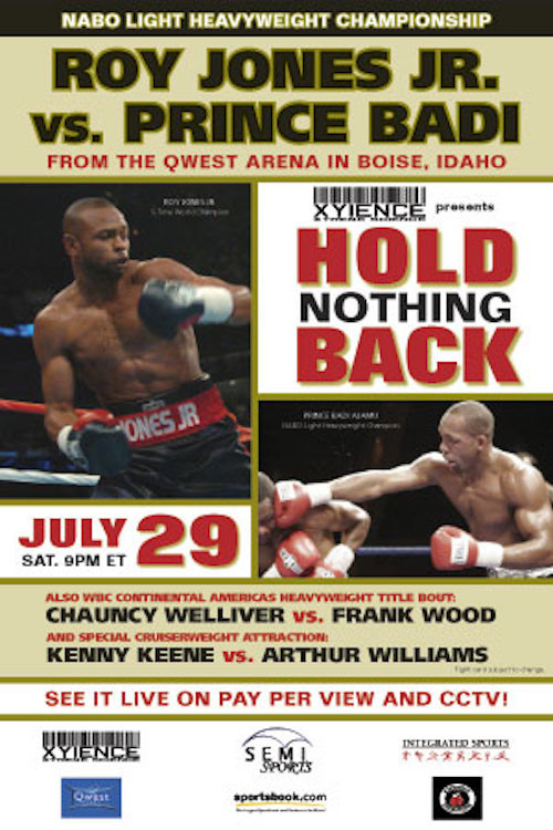 Roy Jones Jr vs. Prince Badi Ajamu Poster