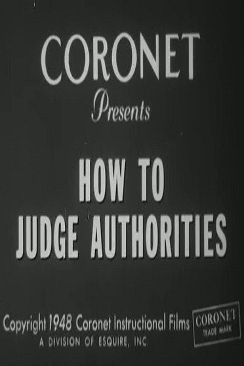 How To Judge Authorities Poster