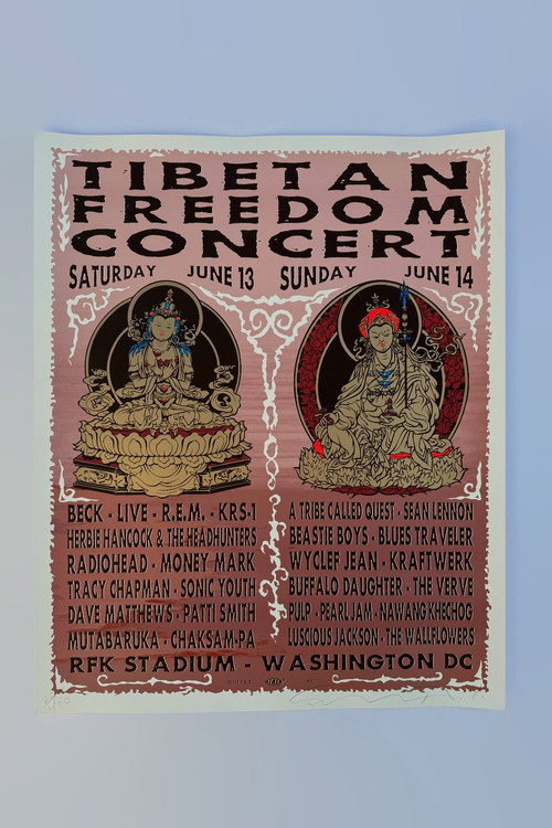 Radiohead: Tibetan Freedom Concert Poster