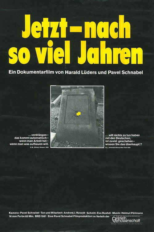 Jetzt, nach so viel’ Jahren Poster