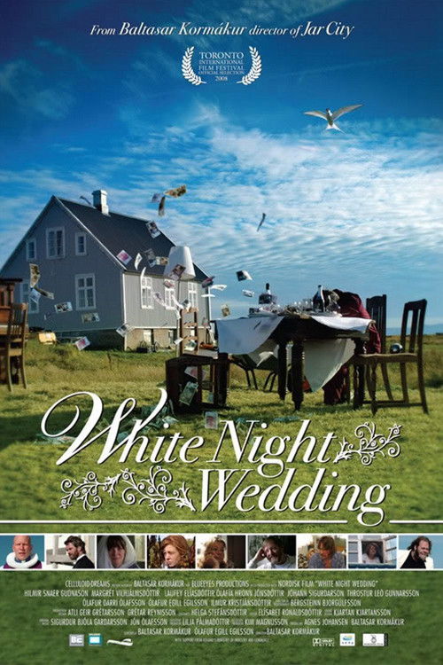 White Night Wedding Poster