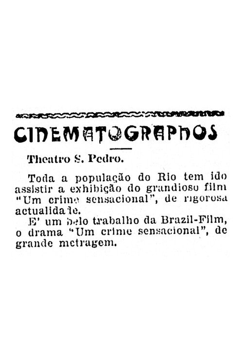 A Sensational Crime Poster