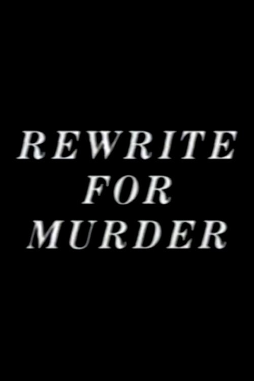 Rewrite for Murder Poster
