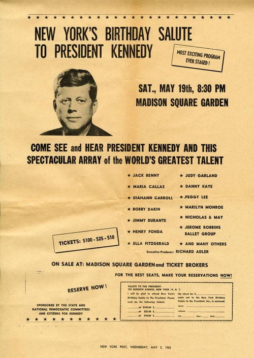President Kennedy's Birthday Salute Poster