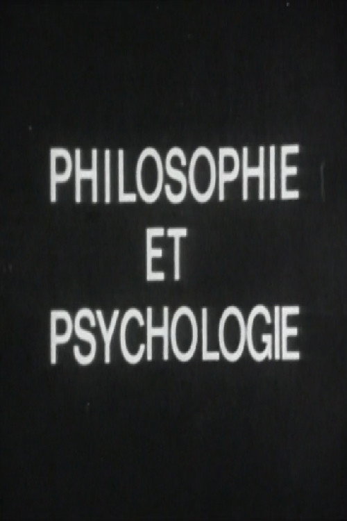 Philosophie et psychologie Poster