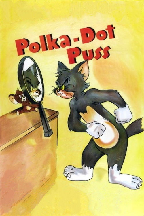 Polka-Dot Puss Poster