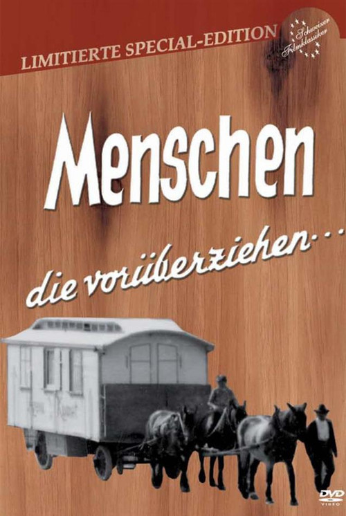 Menschen die vorüberziehen Poster