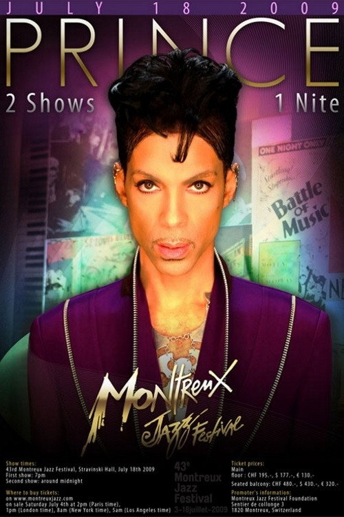 Prince - Montreux Jazz Festival (Early Show) Poster