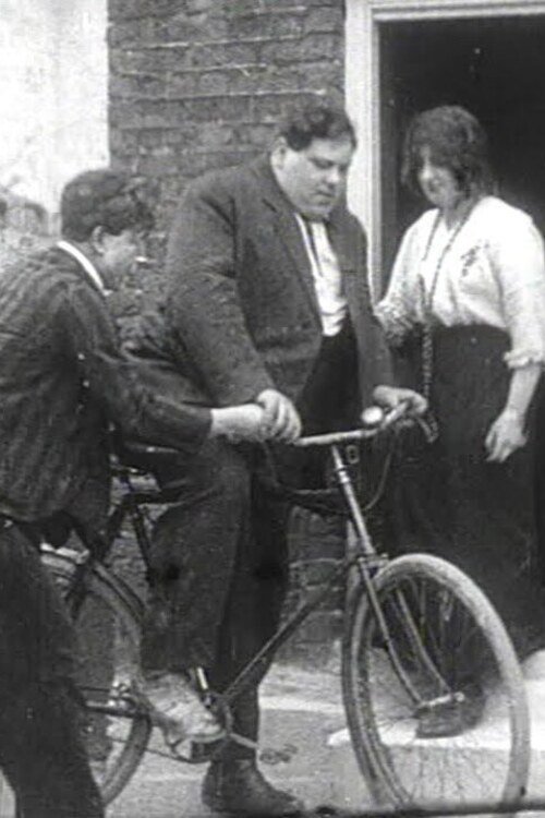 Fat Man on a Bicycle Poster