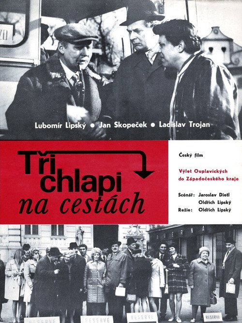 Three Men Travelling Poster