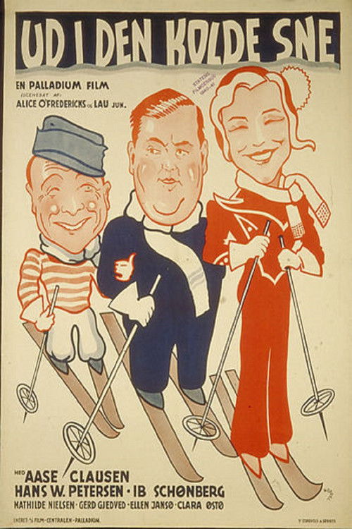 Ud i den kolde sne Poster