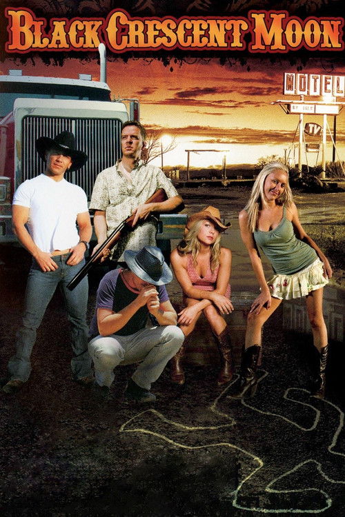 Black Crescent Moon Poster