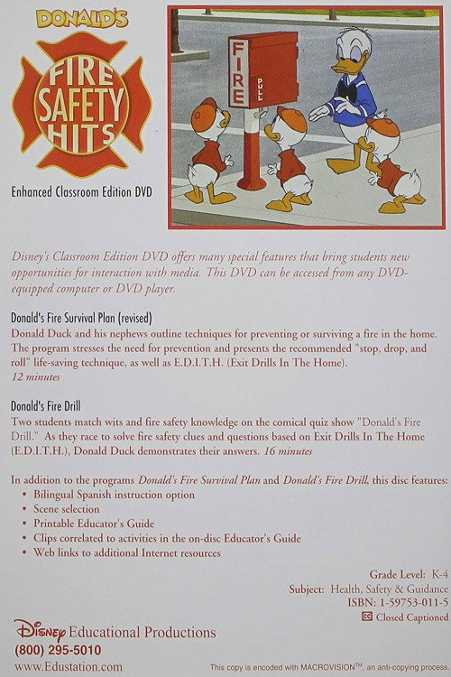Donald's Fire Drill Poster