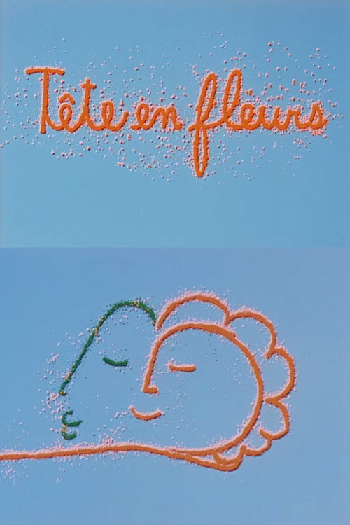 Tête en fleurs Poster