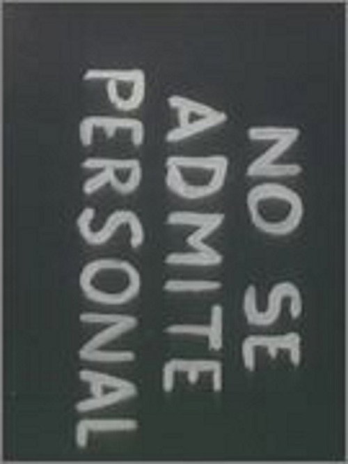 No se Admite Personal Poster