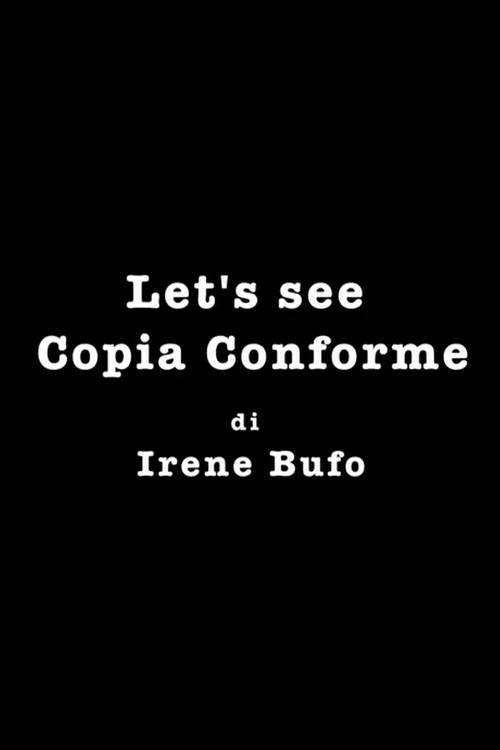 Let's See Copia Conforme Poster